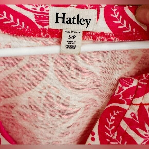 Hatley Cotton Boatneck Shift Dress 3/4 Sleeves in Floral Print Sz Small LIKE NEW - Picture 2 of 4